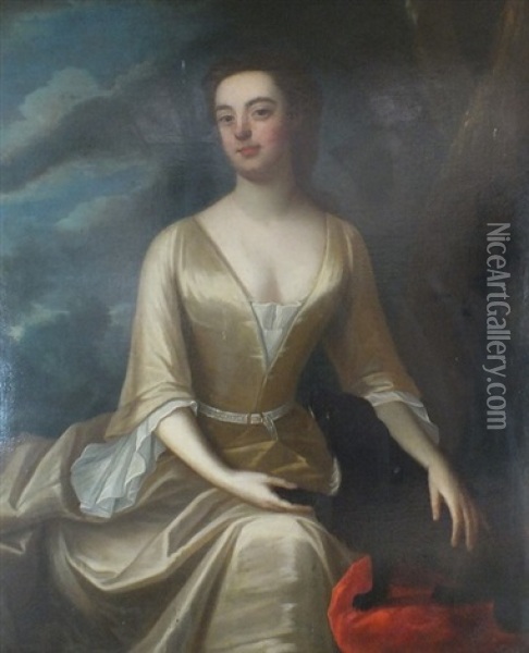 Portrait Of A Lady Oil Painting - Godfrey Kneller