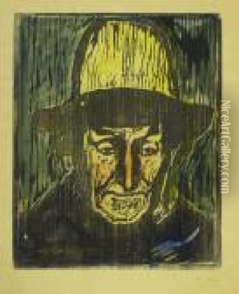 Der Alte Fischer Oil Painting - Edvard Munch