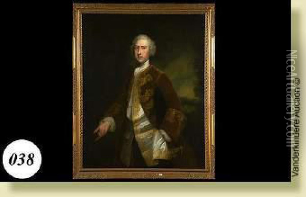 Portrait D'un Gentilhomme Oil Painting - Sir Godfrey Kneller