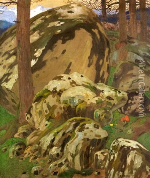 Dachstein Oil Painting - Emil Orlik