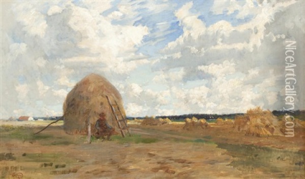 Reston, Near Duns Oil Painting - Robert Noble