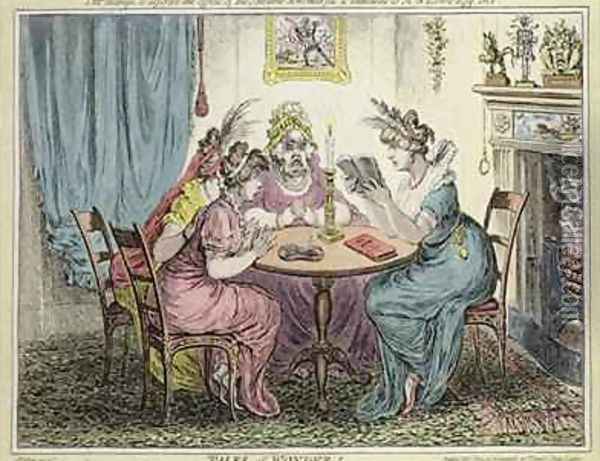 'Tales of Wonder This attempt to describe the effects of the sublime and wonderful is dedicated to MG Lewis Esq Oil Painting - James Gillray