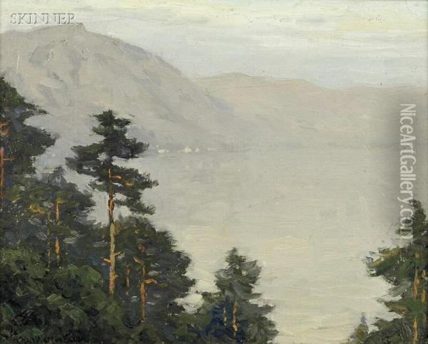 Lake Como Oil Painting - Charles Warren Eaton