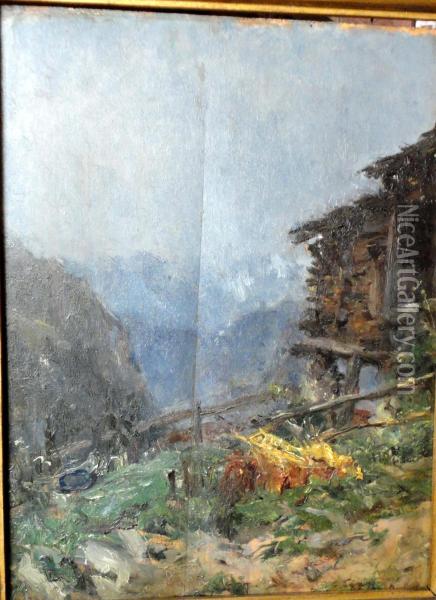 Paesaggio Montano Oil Painting - Eugenio Gignous