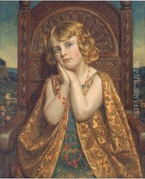 The Lonely Princess Oil Painting - John Bernard Munns