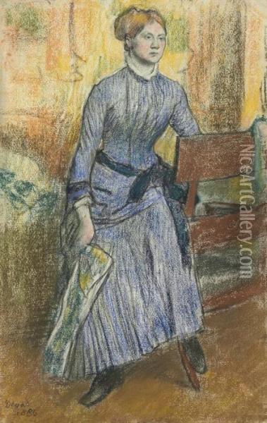 Helene Rouart (mme Marin) Oil Painting - Edgar Degas