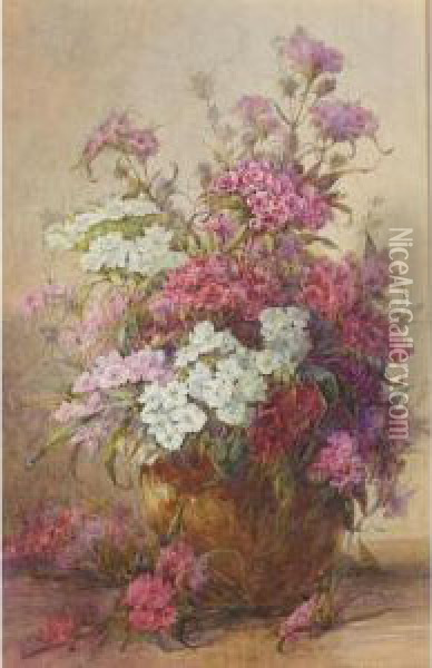 Still Life Of Flowers Oil Painting - John Porter Wale
