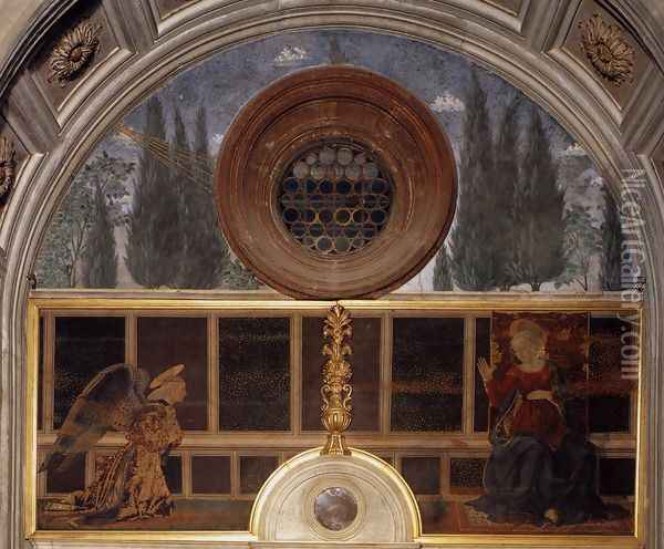 Annunciation 1466-67 Oil Painting - Baldovinetti Alessio