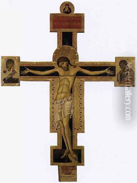 Crucifix (2) 1240s Oil Painting - Giunta Pisano