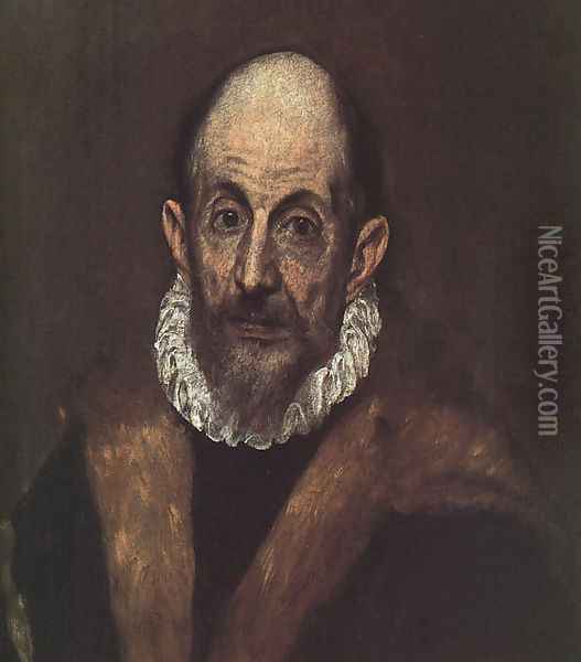 Self-Portrait 1604 Oil Painting - El Greco (Domenikos Theotokopoulos)