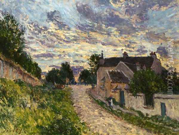 A Path in Louveciennes Oil Painting - Alfred Sisley