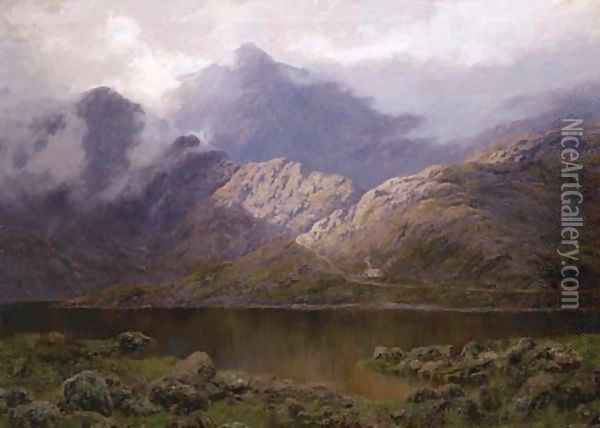 Mount Snowdon, North Wales Oil Painting - William Charles Piguenit