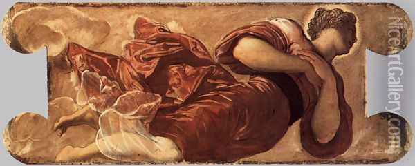 Female figure Oil Painting - Jacopo Tintoretto (Robusti)