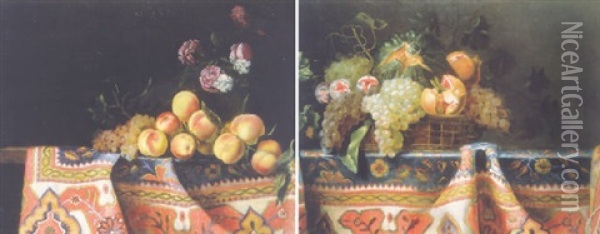 Nature Morte Aux Fruits Et Fleurs Oil Painting -  Master of Carpet
