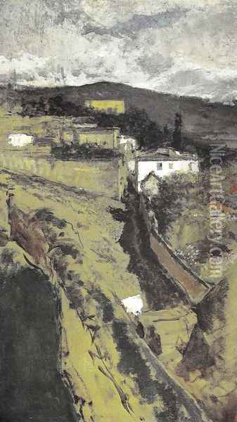 View of Granada Oil Painting - Mariano Jose Maria Bernardo Fortuny y Carbo
