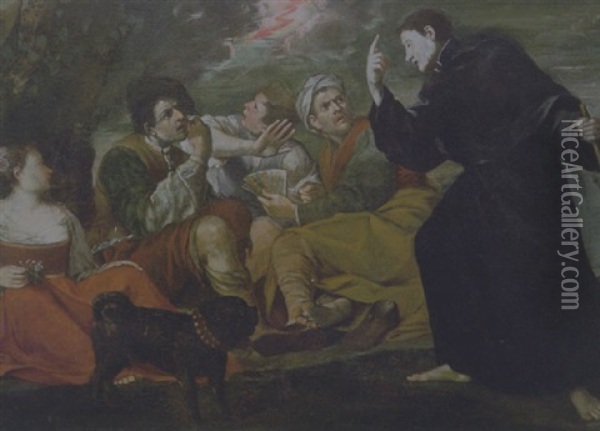 Storia Della Vita Di San Francesco Borgia Oil Painting - Bernhard Keil