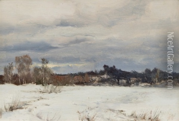November Morn Oil Painting - George Gardner Symons