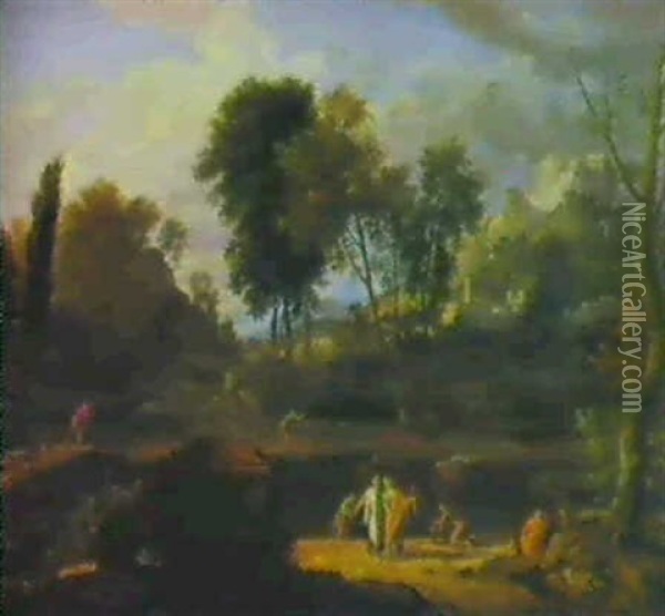 Classical Landscape Oil Painting - Johannes (Jan) Glauber