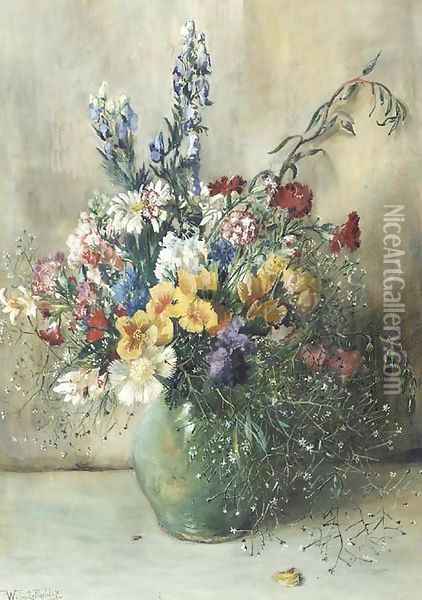 A summer bouquet Oil Painting - Willem Roelofs