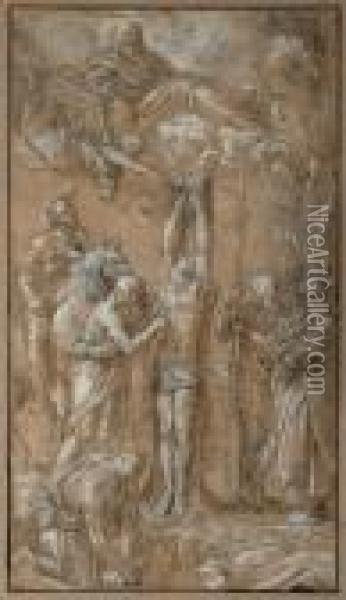 Martyre De Saint Barthelemy Oil Painting - Annibale Carracci