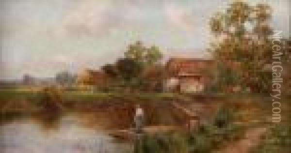 Punting Oil Painting - Ernst Walbourn
