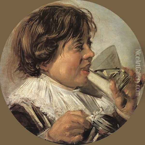 Drinking Boy (Taste) Oil Painting - Frans Hals