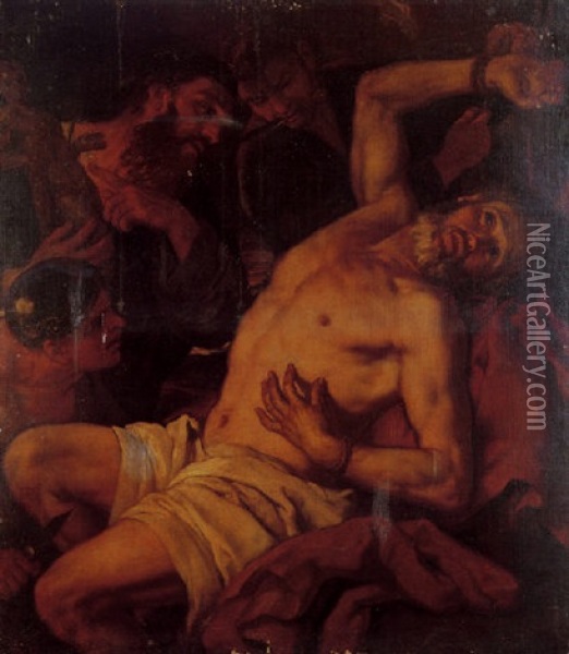 Saint Bartholomew Oil Painting - Johann Carl Loth