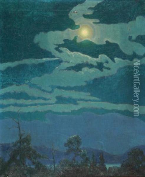 Moonlight Oil Painting - Albert Byron Olson