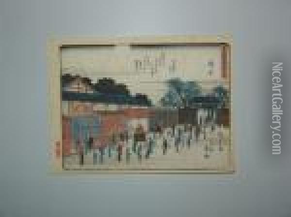 Fuchu Oil Painting - Utagawa or Ando Hiroshige