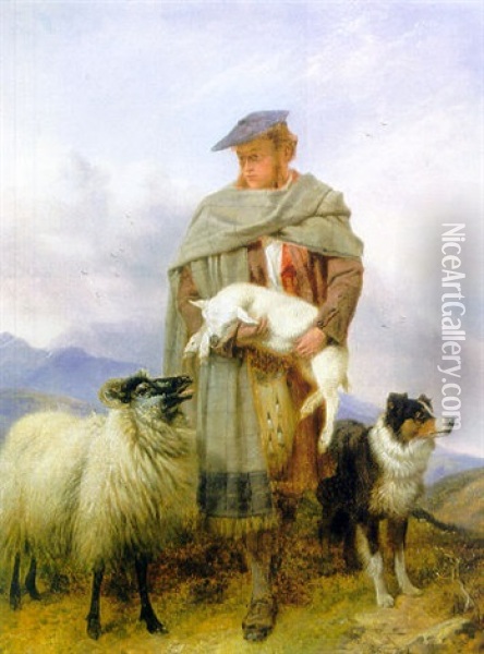 The Good Shepherd Oil Painting - Richard Ansdell