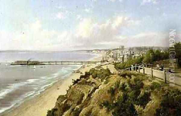 Bournemouth from the East Cliff 1890 Oil Painting - Henry Maidment