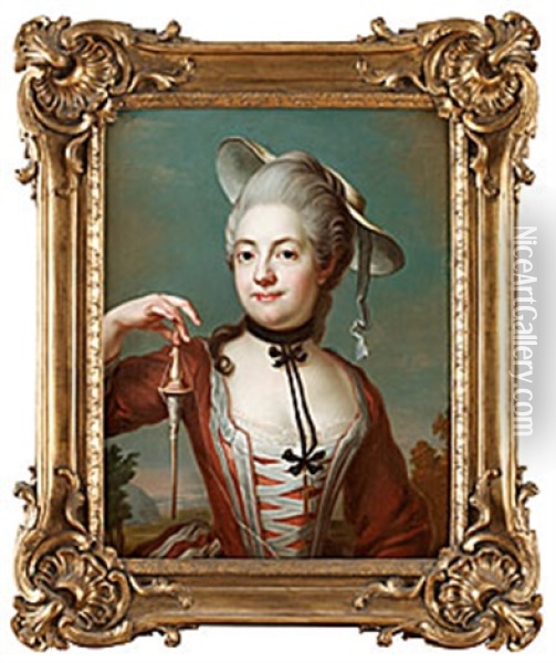 Anna Elisabet Silfverschiold, Gift Af Petersens Oil Painting - Jacob Bjork