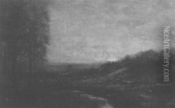 Moonrise Oil Painting - Julian Onderdonk