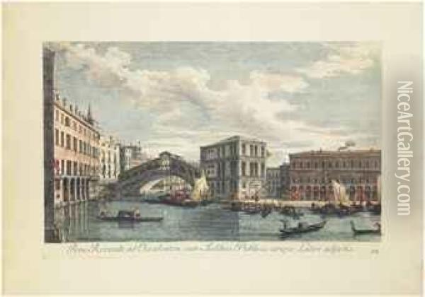 Prospectus Magni Canalis Venetiarum Oil Painting - (Giovanni Antonio Canal) Canaletto