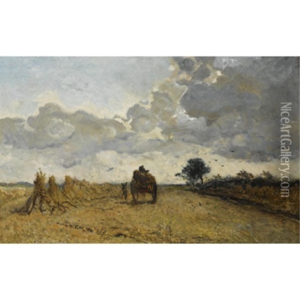 Harvest Time Oil Painting - Paul Joseph Constantin Gabriel