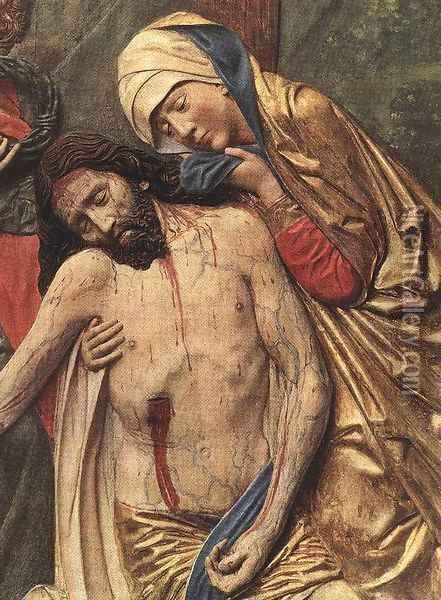 High Altar of St Mary (detail of the Lamentation) Oil Painting - Veit Stoss