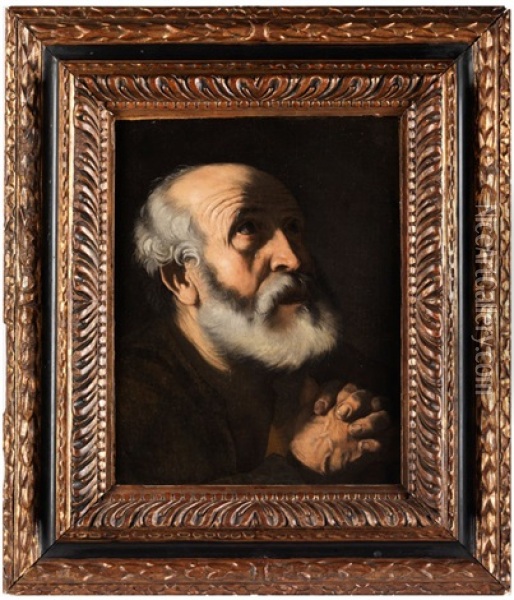 Die Tranen Des Heiligen Petrus Oil Painting - Francesco Fracanzano