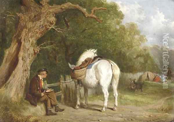 The poacher's lunch Oil Painting - Martin Theodore Ward