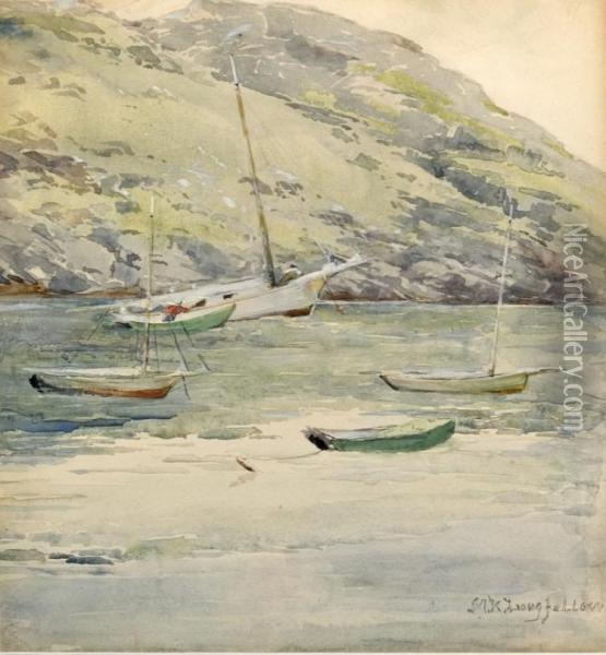 Manana Boats Oil Painting - Mary King Longfellow