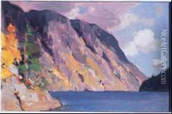 Lac Buadak Oil Painting - Clarence Alphonse Gagnon