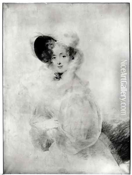 Charlotte Louise Eleonore Adelaide d Osmond Countess de Boigne 1781-1866 Oil Painting - Jean-Baptiste Isabey