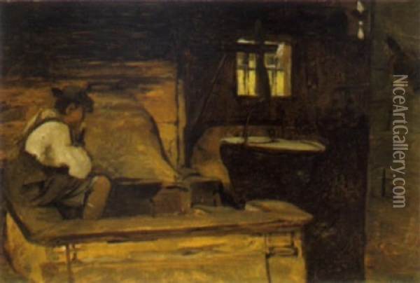 In Der Stube Oil Painting - Wilhelm Marc