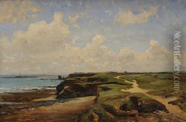 Bretignoles Sur Mer Oil Painting - Edouard Auguste Imer