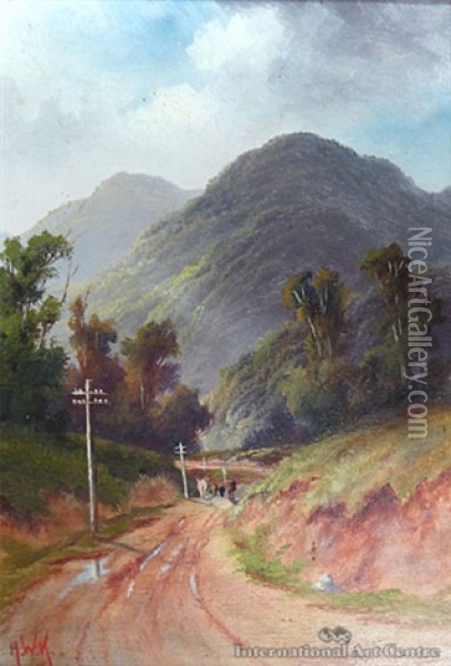 Country Road Oil Painting - Henry William Kirkwood