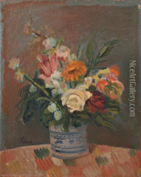 Bouquet De Fleurs Oil Painting - Adolphe Feder