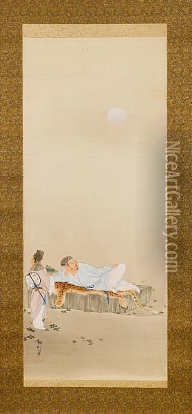Kanzan Jidai Oil Painting - Shimomura Kanzan