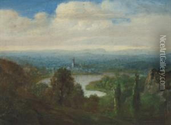 Sachsisch-bohmische Schweiz Oil Painting - Ernest Hermann Walther