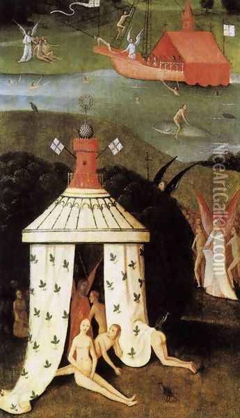 Last Judgment (fragment of Paradise) Oil Painting - Hieronymous Bosch