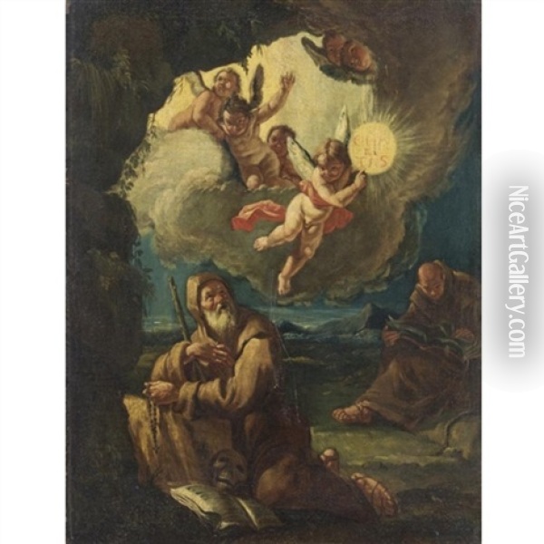 San Paolo Eremita Oil Painting - Francesco Salvator Fontebasso