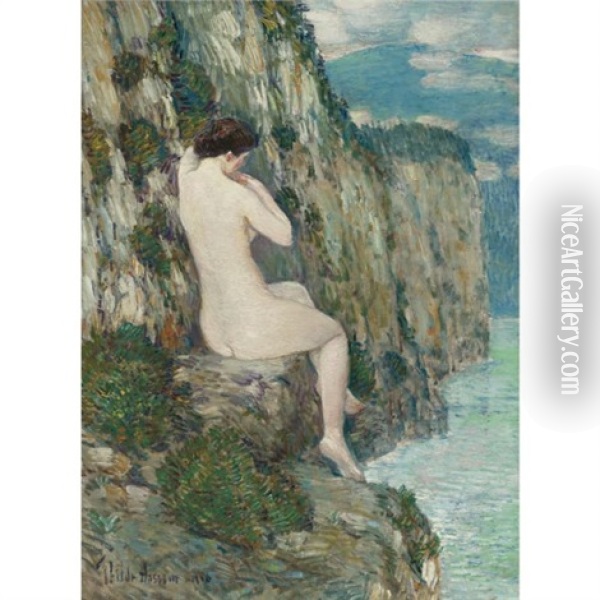 Nude: Isle Of Shoals Oil Painting - Childe Hassam